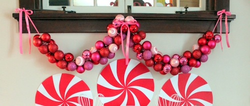 Christmas DIY: Make This Glam Ornament Garland budget diy project craft holidays decor decorations4