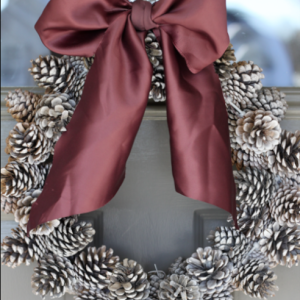 Holiday DIY: Easy Budget-Friendly Pine Cone Wreath christmas craft easy wire cheap1