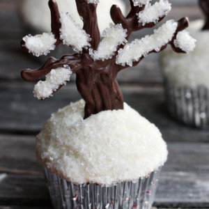 Let it snow, let it snow, let it snow! Easy Snowy Tree Cupcakes10