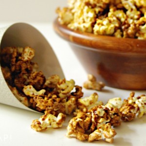 New Year's Eve Snacks: Gingerbread Butter Popcorn2
