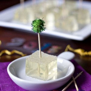 New Year's Sparkling Champagne Jello Shots2
