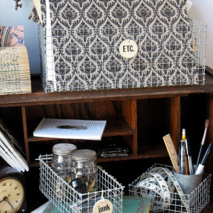 DIY: These Adorable Shabby Chic Wire Baskets are So Easy to Make, and They're Budget-Friendly!1