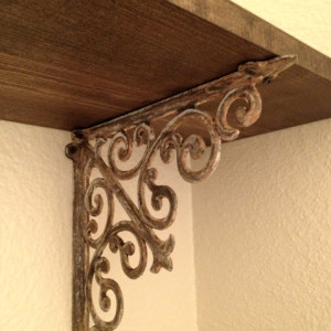 Shabby Chic DIY: Make Your Brand New Iron Brackets Old and Rusty88