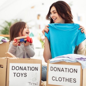 donating old stuff how to spring clean