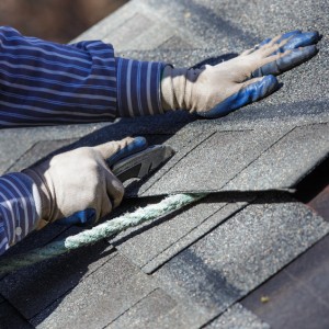 In order to fit properly shingles are cut.