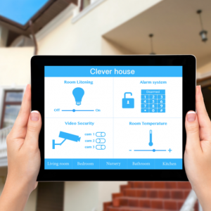 smart technology tablet in your home