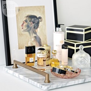 diy vanity tray marble decorating ideas
