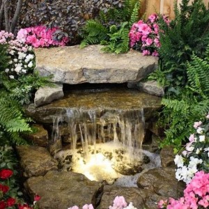 front yard fountain diy
