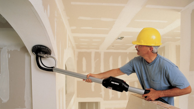 sanding drywall