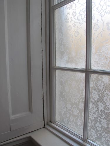 fabric on windows privacy screen diy easy cornstarch water paintbrush5
