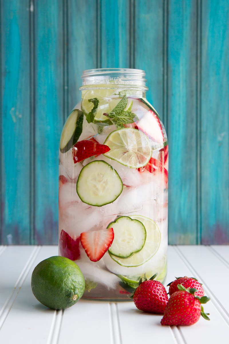 how to make infused water mint strawberry easy watermelon healthy diet
