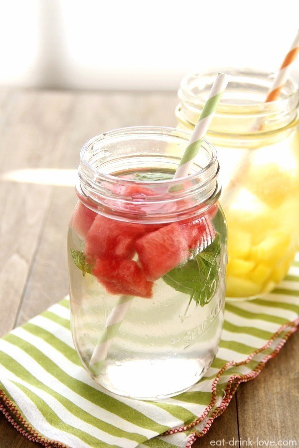 how to make infused water watermelon mint