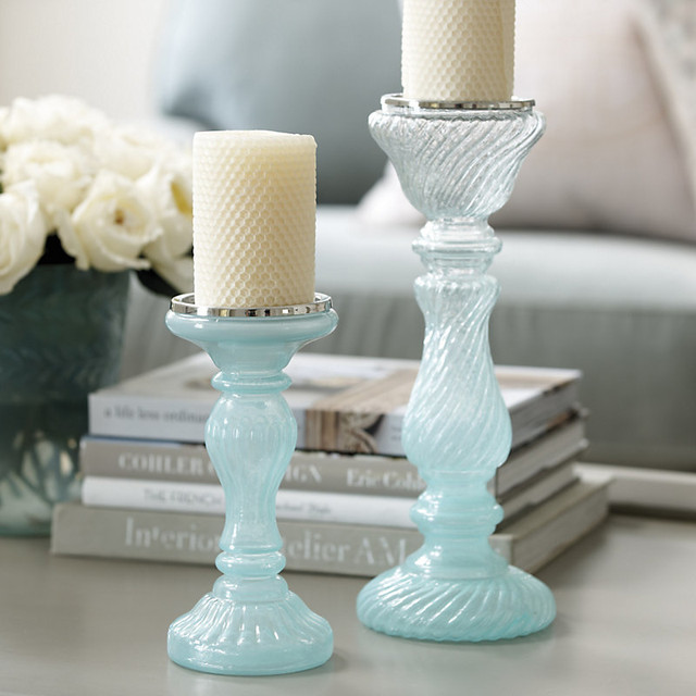 watery palette candle holders decor decorating water beachy