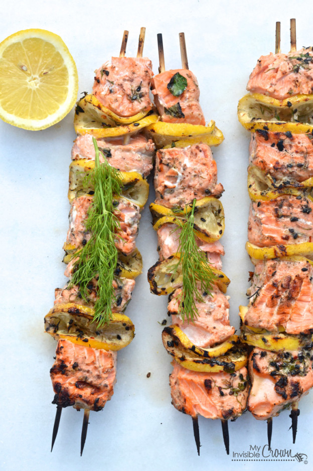 Healthy Citrus Grilled Salmon Barbeque Kabobs - Better HouseKeeper