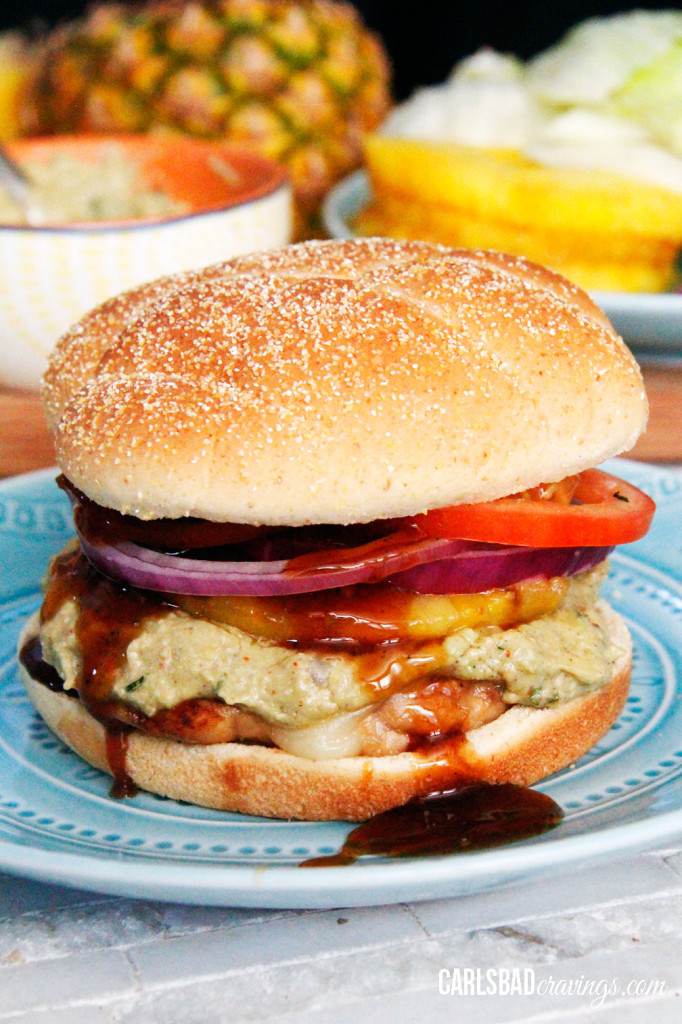 Summer Staple- Try This Teriyaki Pineapple Chicken Sandwich! honey red onion avocado pepper jack cheese easy delicious picnic bbq fourth of july july 4th1