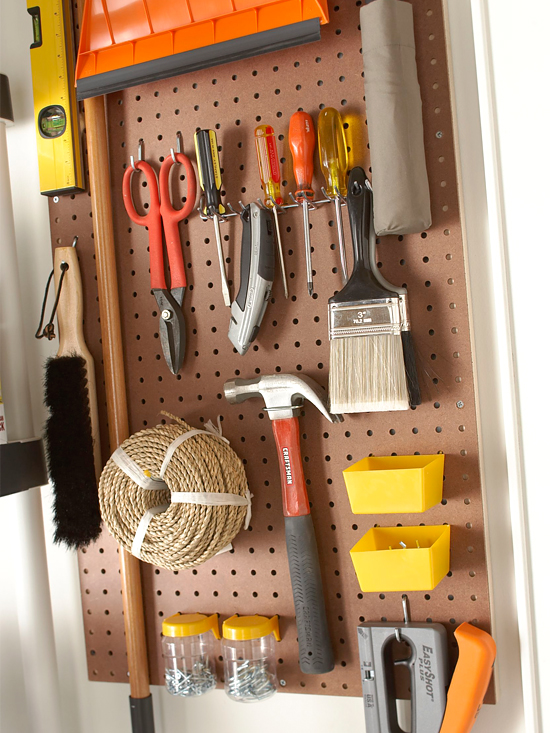 Oraganize Your Garage With These Simple Ideas and Storage Solutions shelves storage tidy organization2