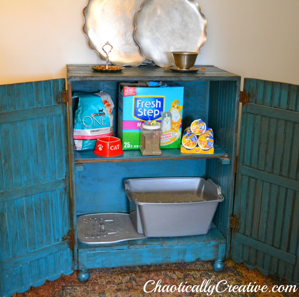 10 Ways to Hide Your Cat's Litter Box ikea hack cabinet salvage repurpose budget9