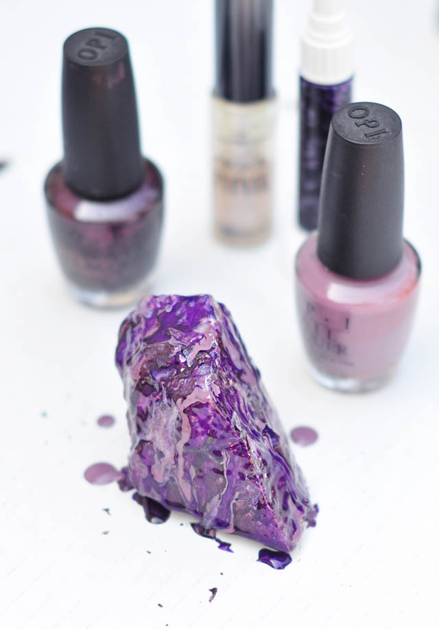 DIY- Make These Faux Crystals Using Nail Polish!6