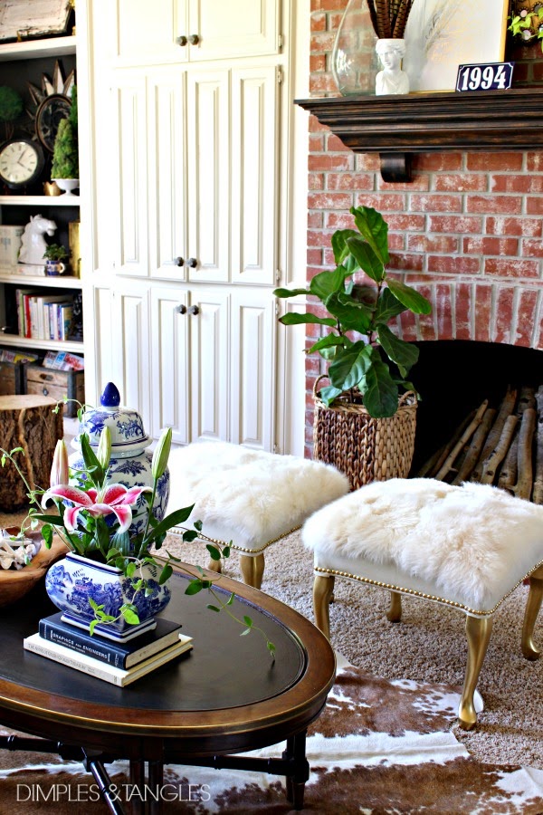 DIY- Salvage a Footstool and Make This Gorgeous Fur Ottoman4