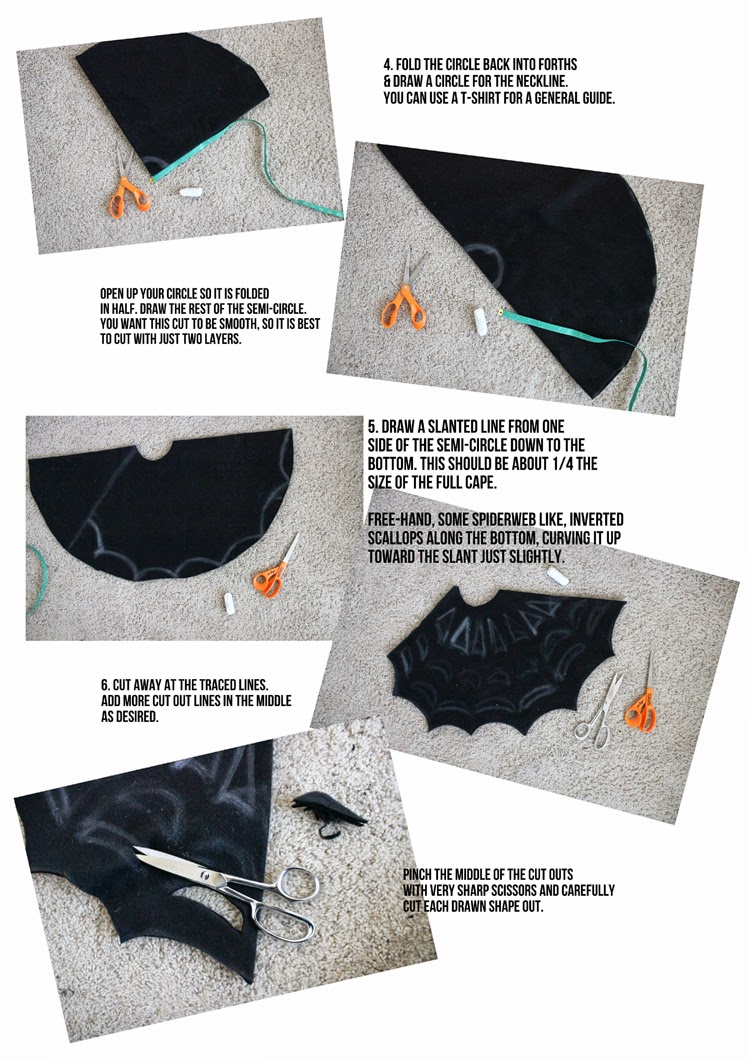 Halloween DIY: Make This No-Sew Spiderweb Cape!2