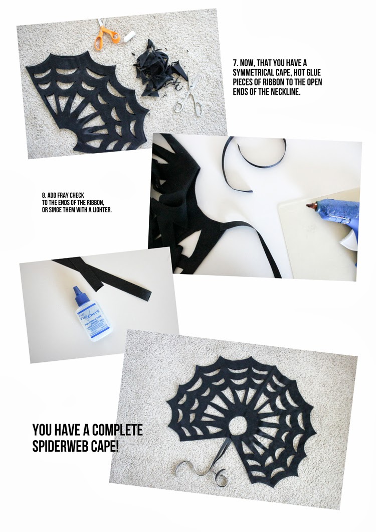 Halloween DIY: Make This No-Sew Spiderweb Cape!3