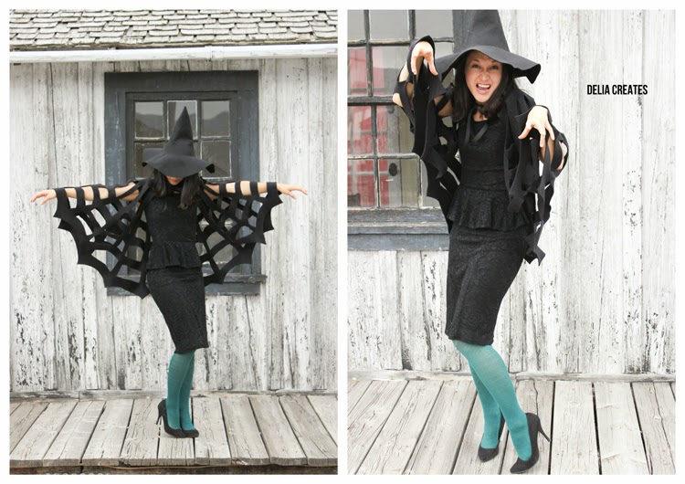 Halloween DIY: Make This No-Sew Spiderweb Cape!6