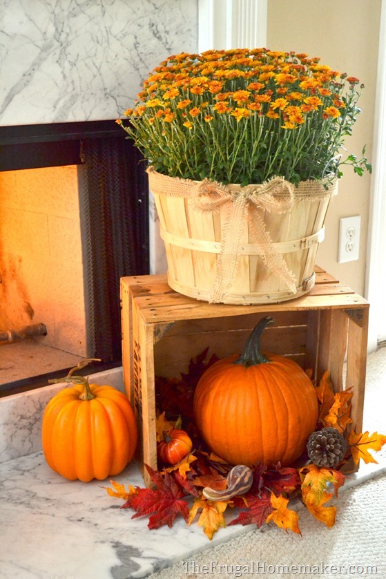 Mantle Decor 101: Take a Look at This Fall Fireplace 2