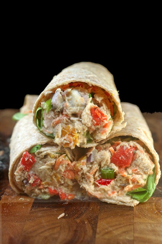 The ULTIMATE Chicken or Tuna Salad Sandwich Recipe! - It's Delicious!! grilled peppers celery mayo greek ranch garlic3