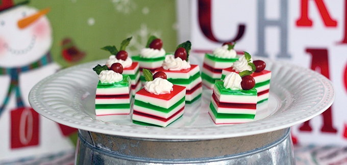 Festive Cherry and Lime Vodka Jelly Shots1