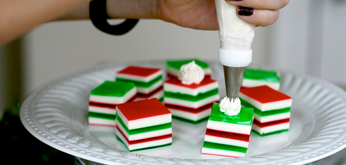 Festive Cherry and Lime Vodka Jelly Shots9