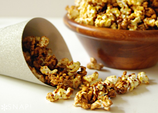 New Year's Eve Snacks: Gingerbread Butter Popcorn2