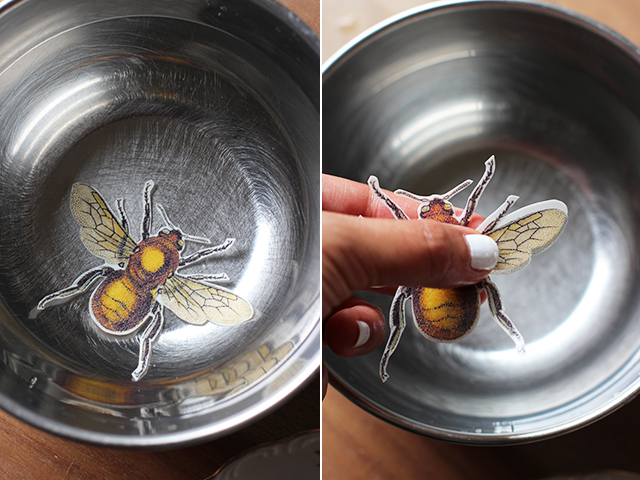 How to Jazz Up Flea Market Vintage Plates insect easy project thrift store budget cheap3