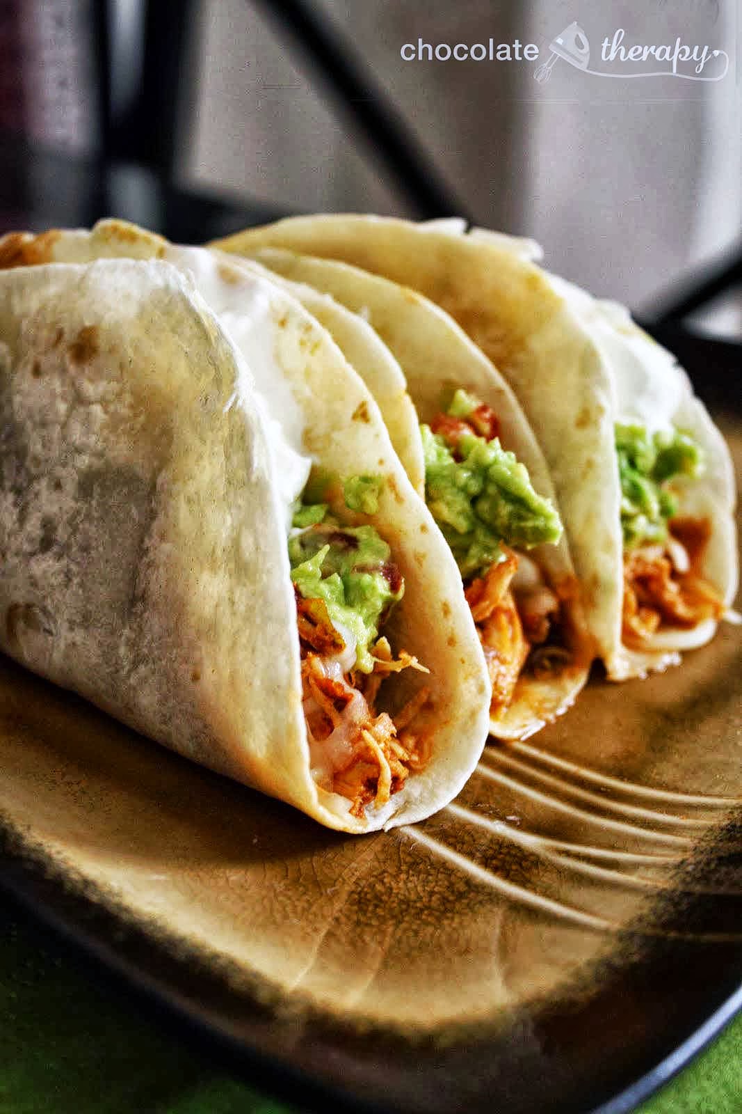 Taco Night: Crockpot Chicken Tacos With Only 3 Ingredients!2