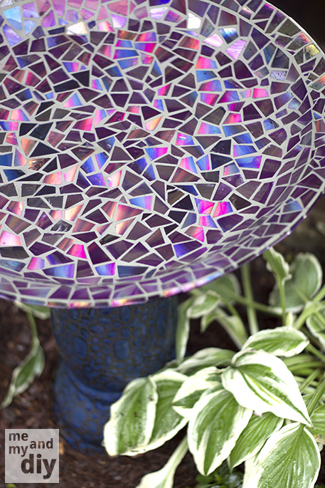 Give Your Old Birdbath a Makeover This Spring Using Old DVDs! 23