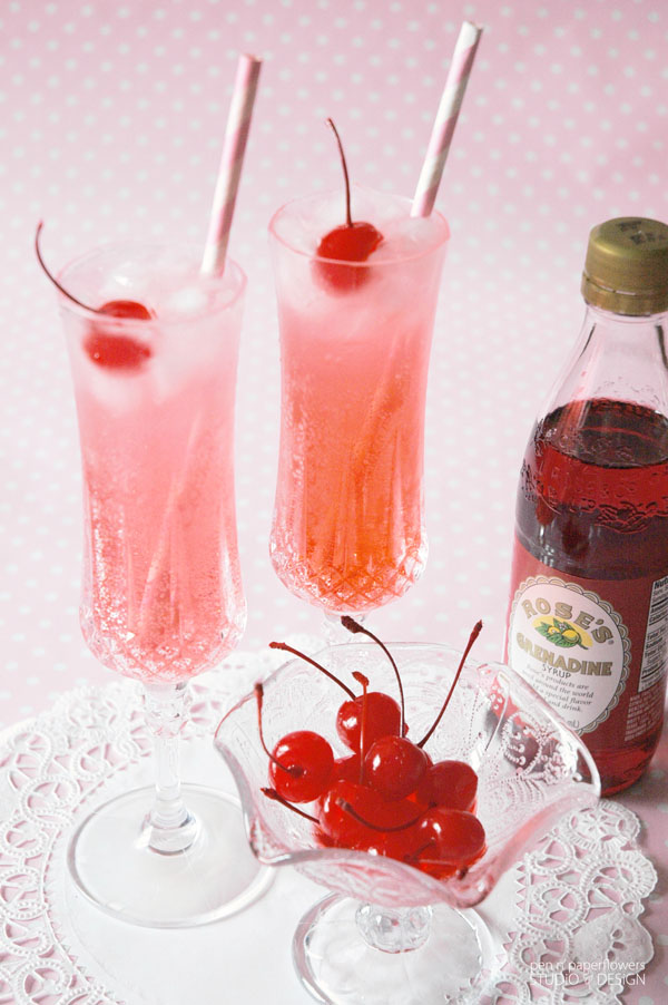 Valentine's Day Kid-Friendly Fizzy Shirley Temples 1