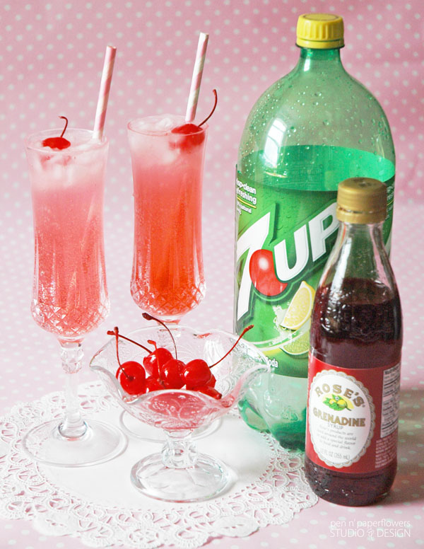Valentine's Day Kid-Friendly Fizzy Shirley Temples 2