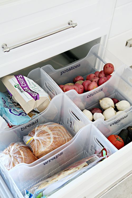 kitchen organized drawers ideas