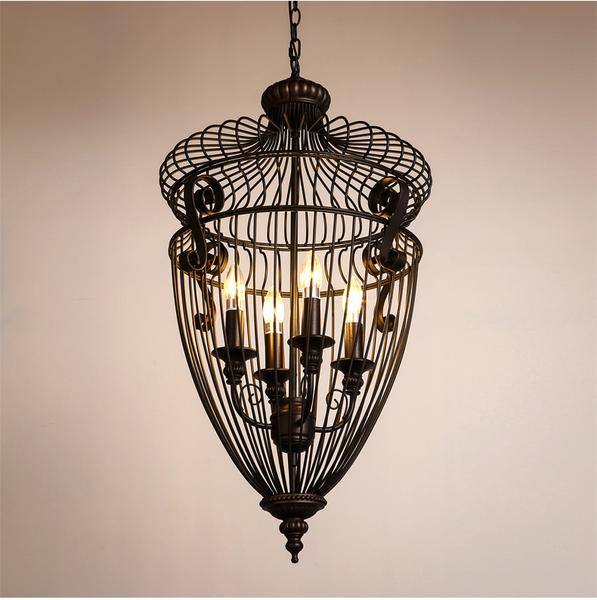 Eleganzo Collection Classic Iron High End Art Deco Chandelier 