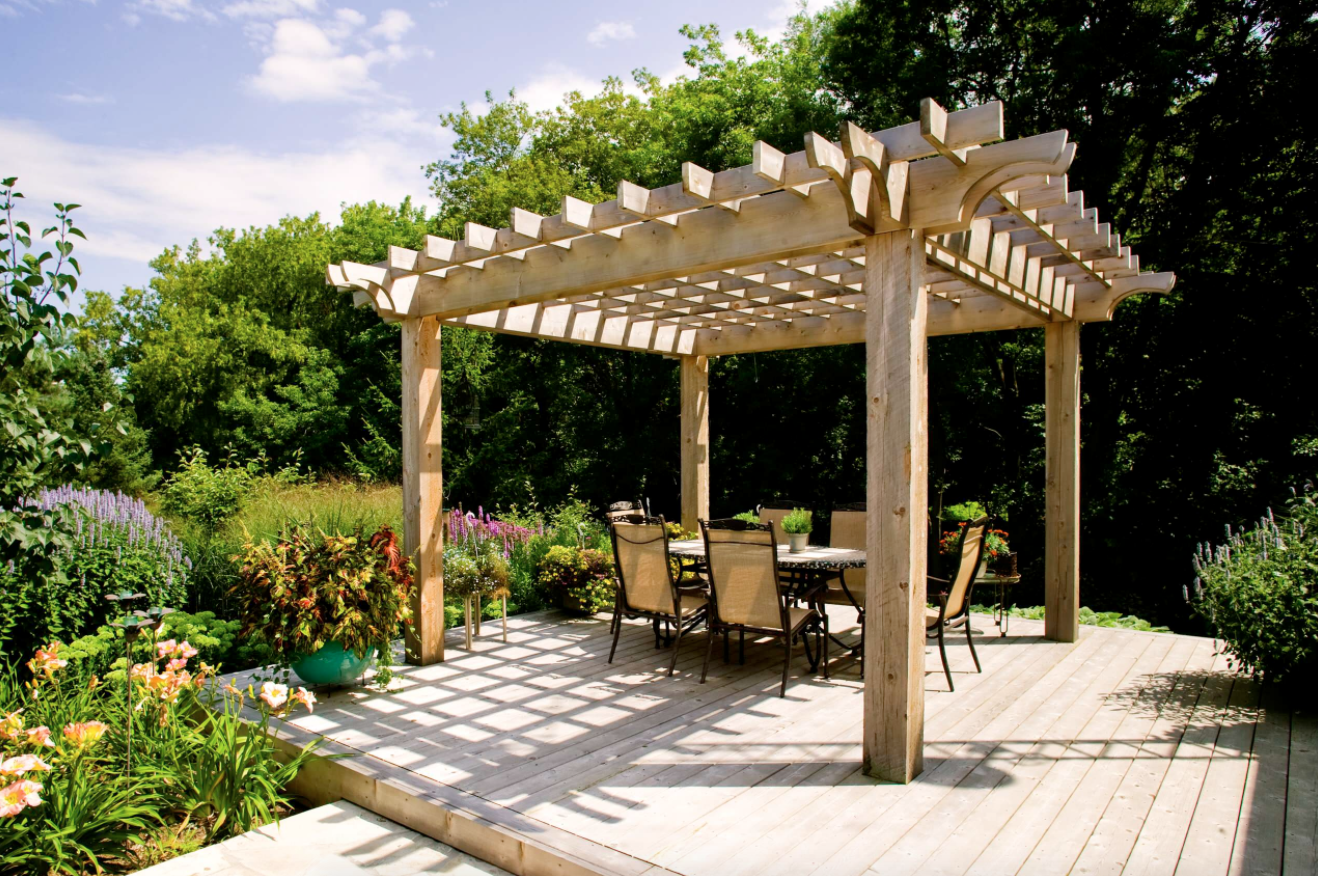 backyard pergola yard backyard patio deck landscaping ideas