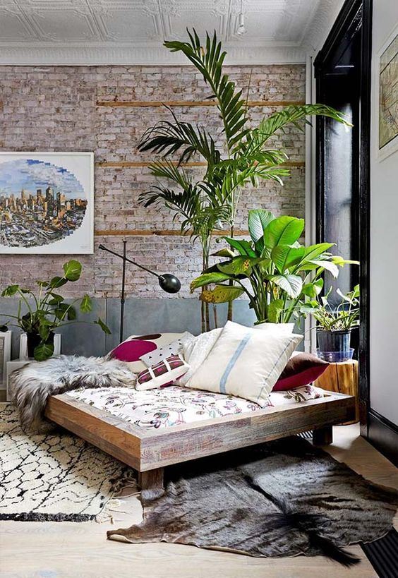 how to decorate with plants living room ideas