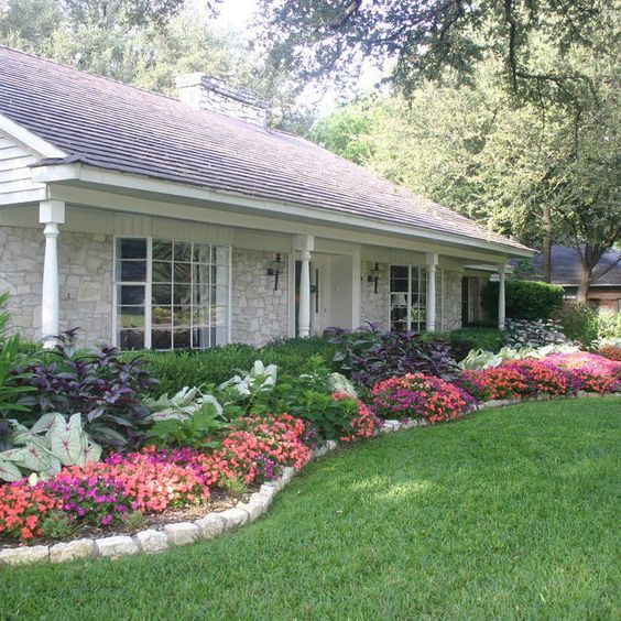 35 Unique And Beautiful Flower Bed Ideas For The Front Yard