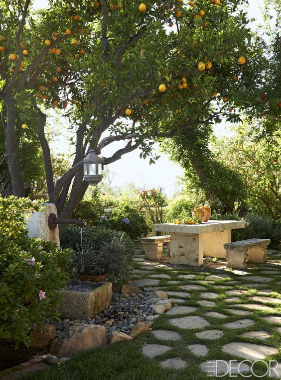 outdoor mediteranean landscaping decor