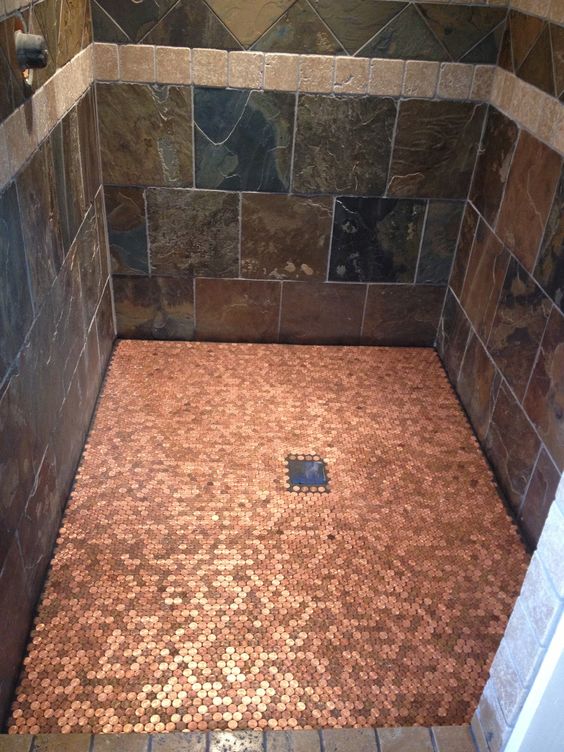 building a penny floor decorating ideas