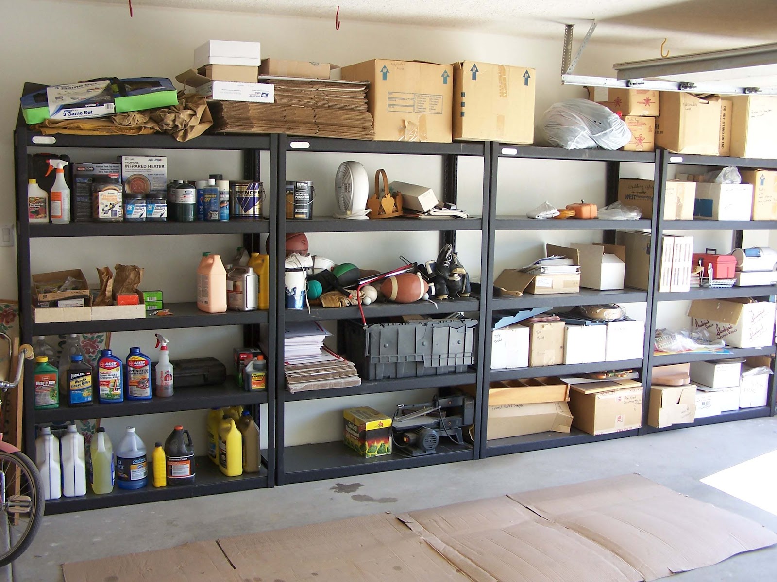 car garage storage shelving ideas
