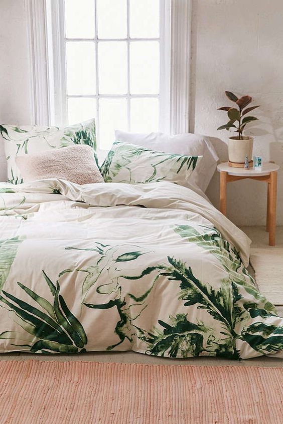how to choose the right duvet cover palm leaves decorating