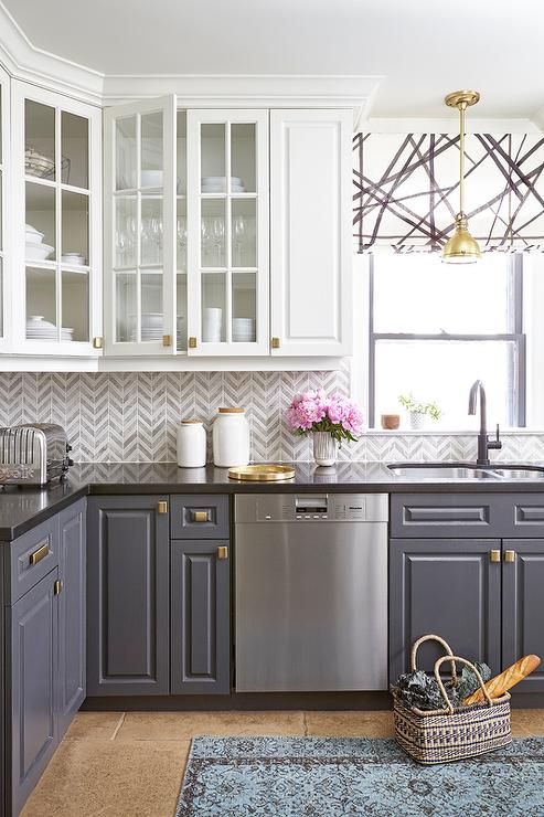 kitchen chevron backsplash decorating ideas