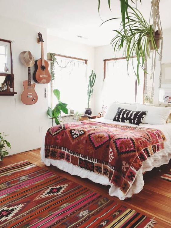 pretty bohemian boho bedroom decor ideas