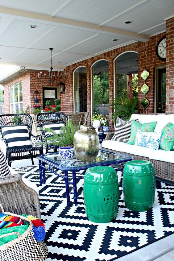 pretty patio decor outdoor rug ideas