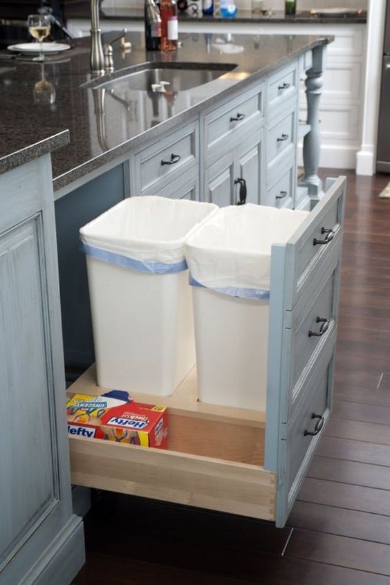 easy kitchen trash ideas how to garbage cans