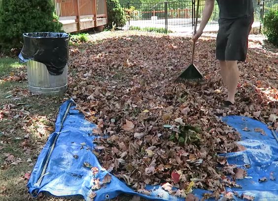 using tarp around your home when gardening ideas